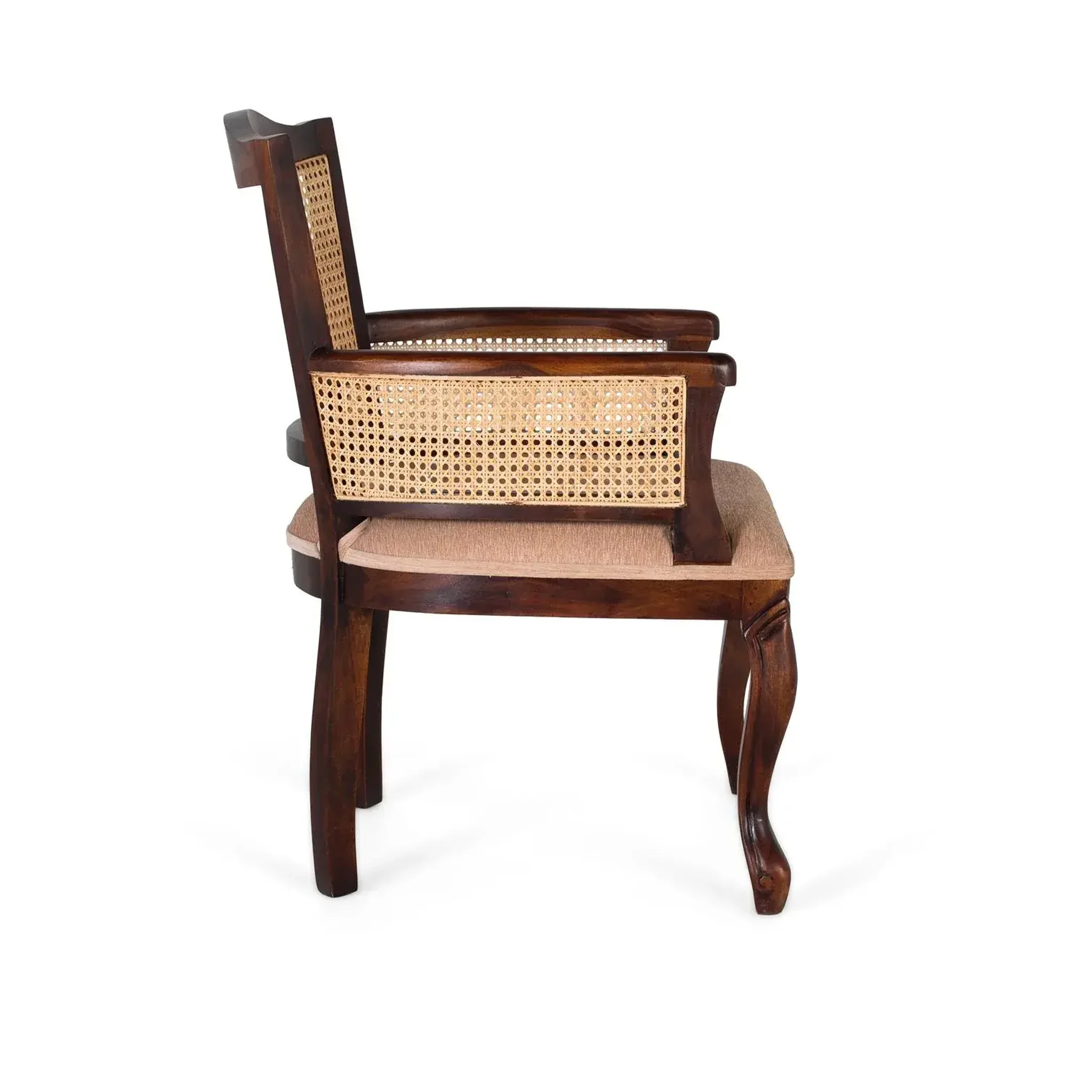 Voir la diapositive 3 : GINER Y COLOMER SL Fauteuil en bois d'acacia 64 cm style rustique vintage