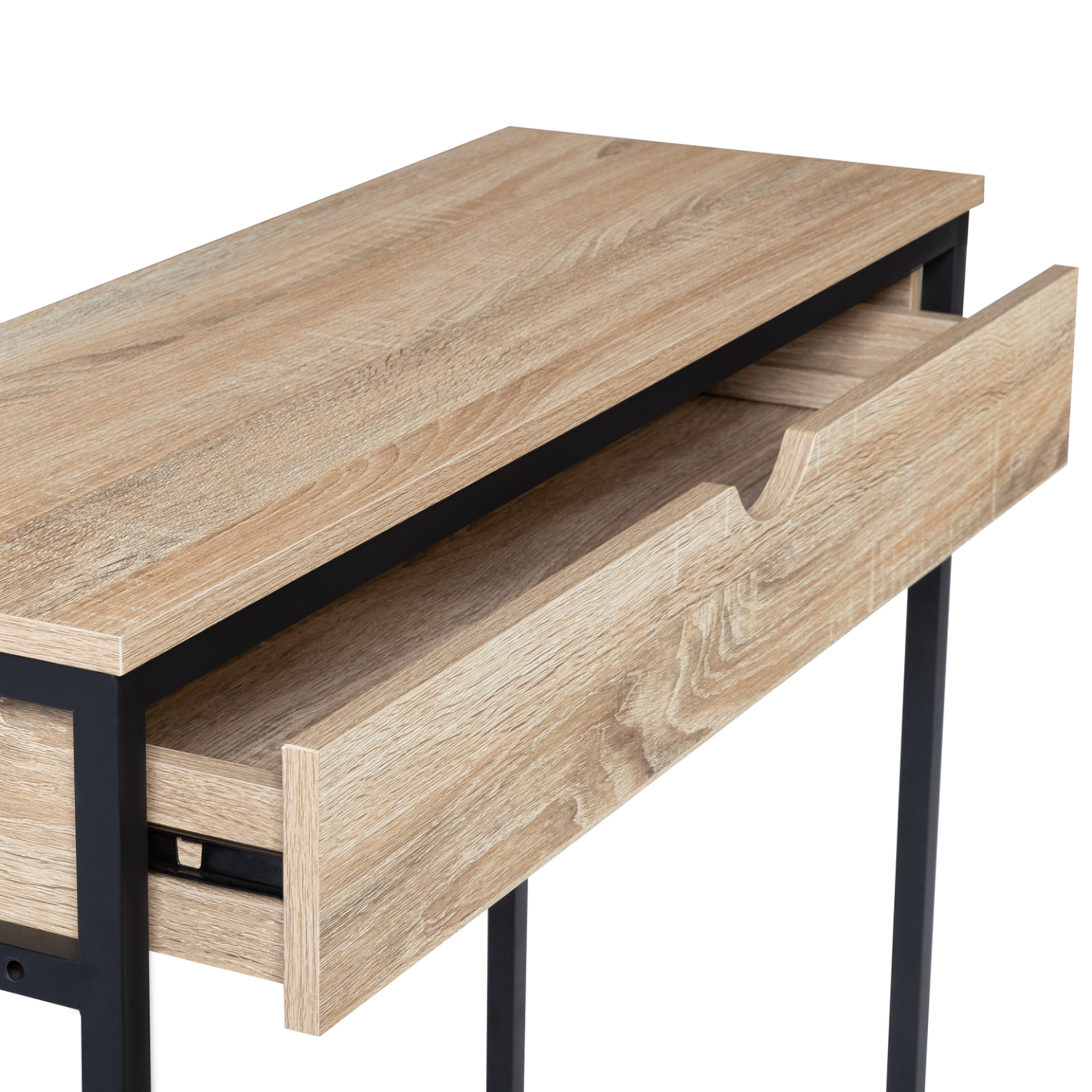Voir la diapositive 3 : ID MARKET Console 1 tiroir detroit design industriel