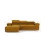 Voir la diapositive 2 : BEST MOBILIER Pablo - canapé d'angle gauche - 6 places - convertible avec coffre et têtières réglables - en velours