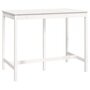Voir la diapositive 2 : VIDAXL Table de bar Blanc 140x80x110 cm Bois massif de pin