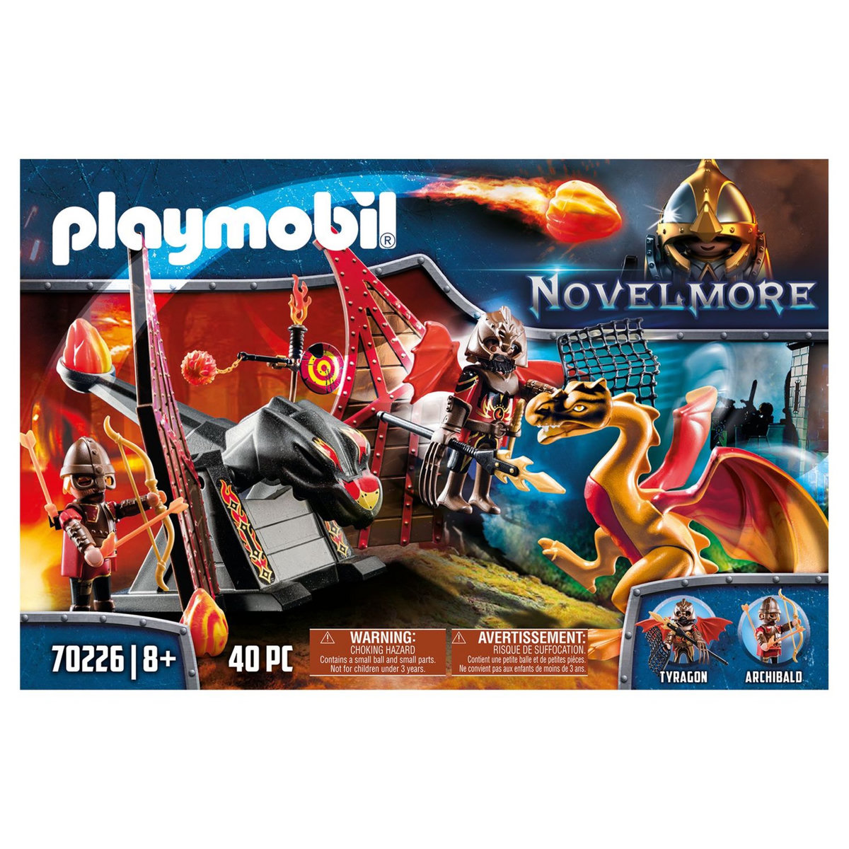 PLAYMOBIL 70226 - Novelmore - Burnham Raiders et dragon doré