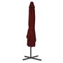 Voir la diapositive 3 : VIDAXL Parasol de jardin et mat en acier rouge bordeaux 250x250x230 cm