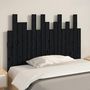 Voir la diapositive 3 : VIDAXL Tete de lit murale Noir 108x3x80 cm Bois massif de pin