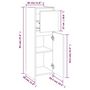 Voir la diapositive 6 : VIDAXL Armoire de bain Chene fume 30x30x95 cm Bois d'ingenierie