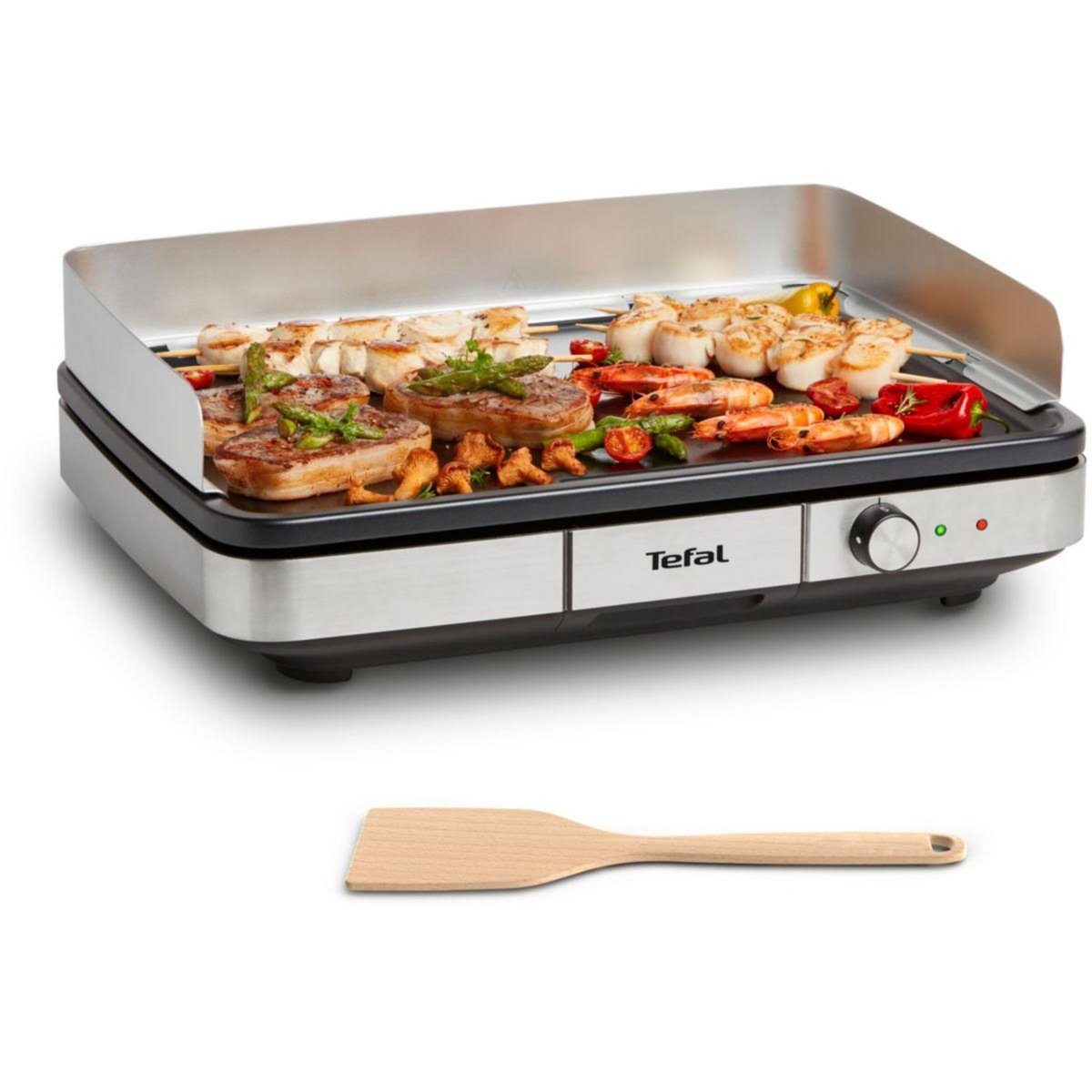 TEFAL Plancha électrique CB690D12 Maxi XXL inox