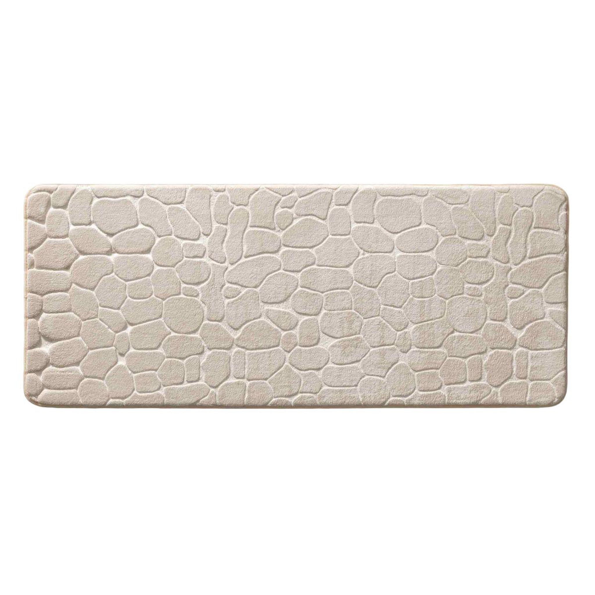 Douceur d'Intérieur Tapis de bain  ricochet  50x120cm taupe