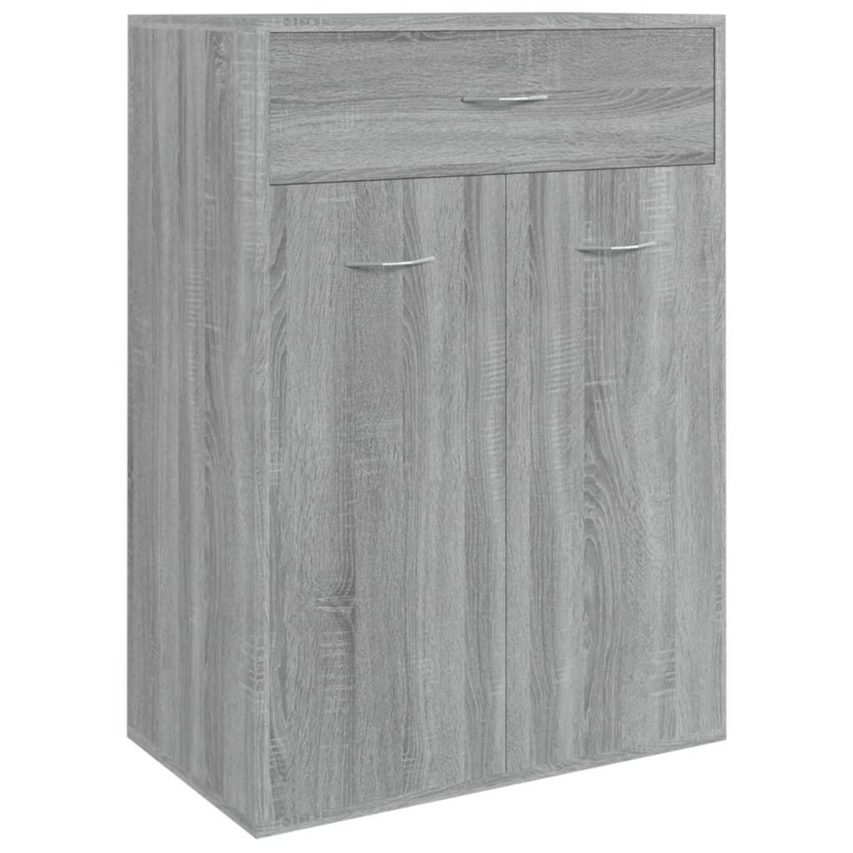 VIDAXL Armoire a chaussures Sonoma gris 60x35x84 cm Bois d'ingenierie