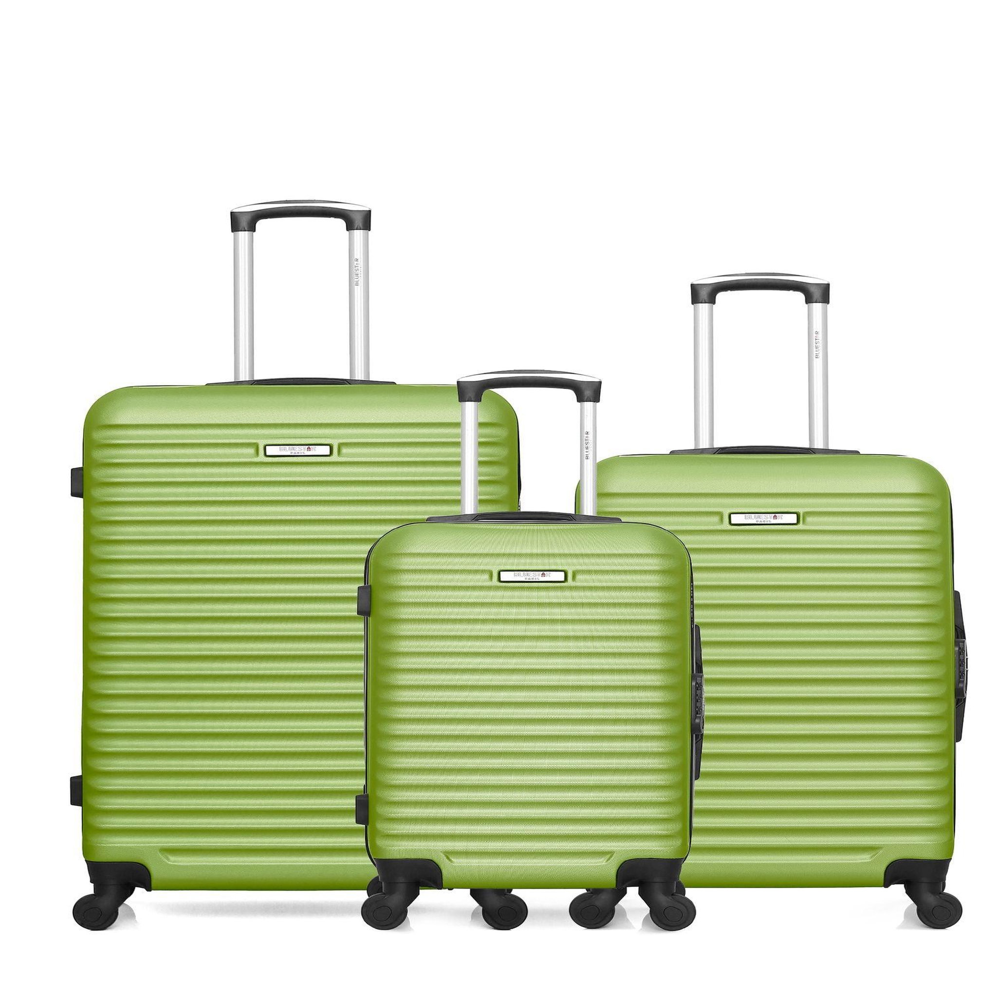 BLUESTAR Bluestar - lot de 3 - valises grand format, weekend et cabine brazilia. Coloris disponibles : Gris