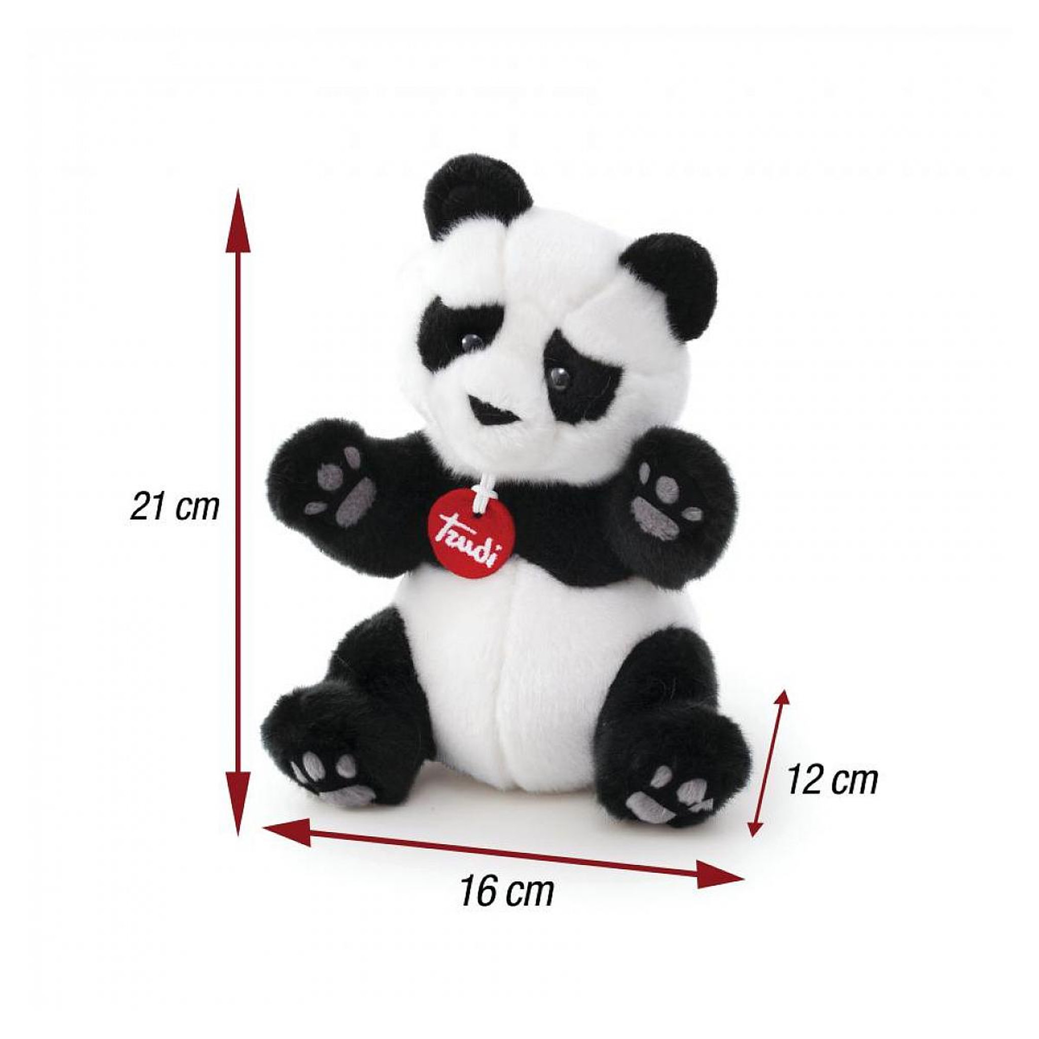 Voir la diapositive 2 : Trudi - peluche panda kevin s