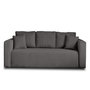 Voir la diapositive 1 : BEST MOBILIER Topaze - canapé 3 places - convertible avec coffre - en velours côtelé