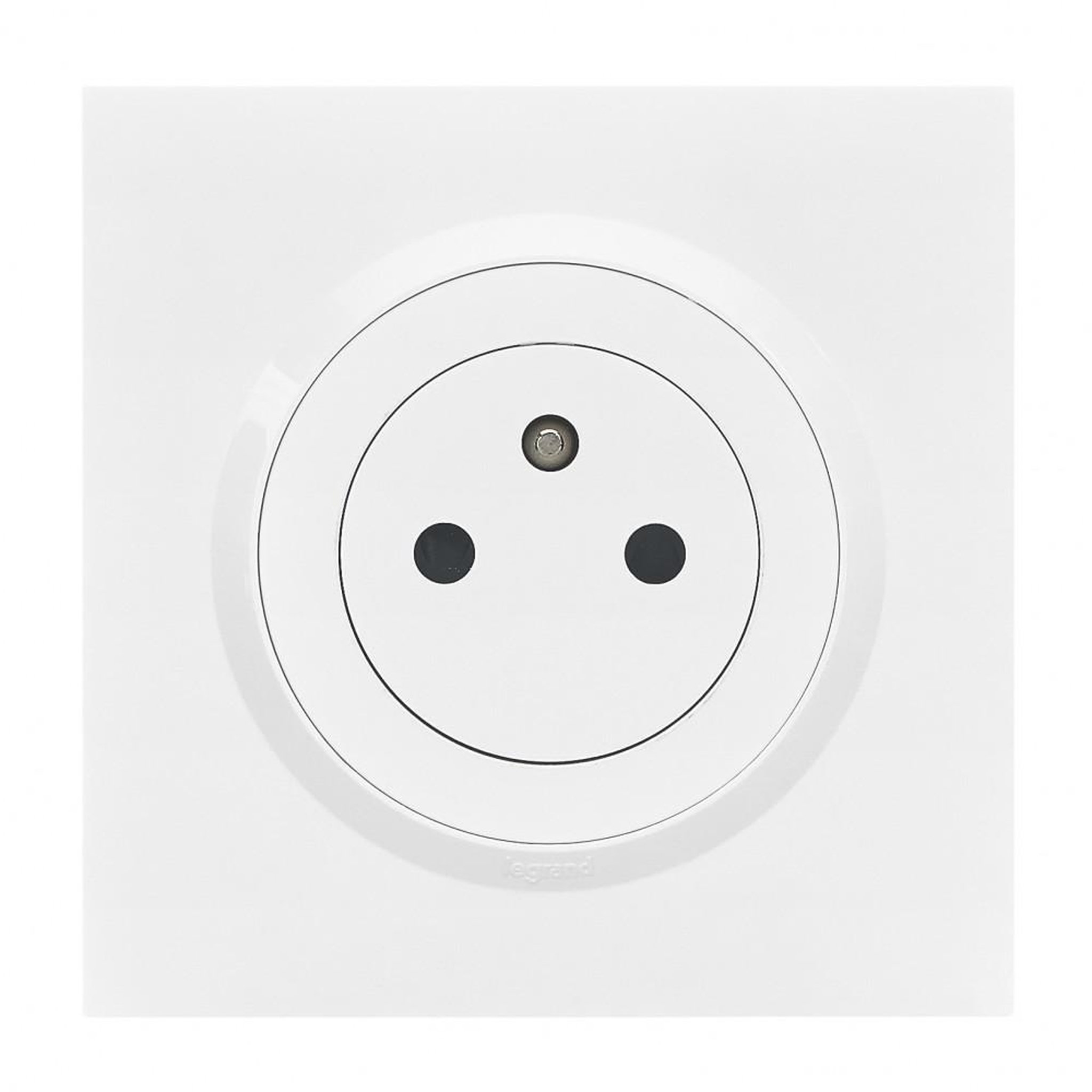 Legrand Prise avec terre affleurante complet Dooxie, LEGRAND, blanc