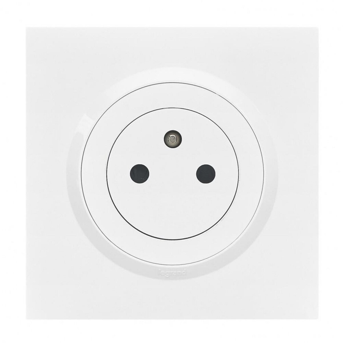 Legrand Prise avec terre affleurante complet Dooxie, LEGRAND, blanc