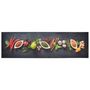 Voir la diapositive 2 : VIDAXL Tapis de cuisine lavable impression d'epices 45x150 cm velours
