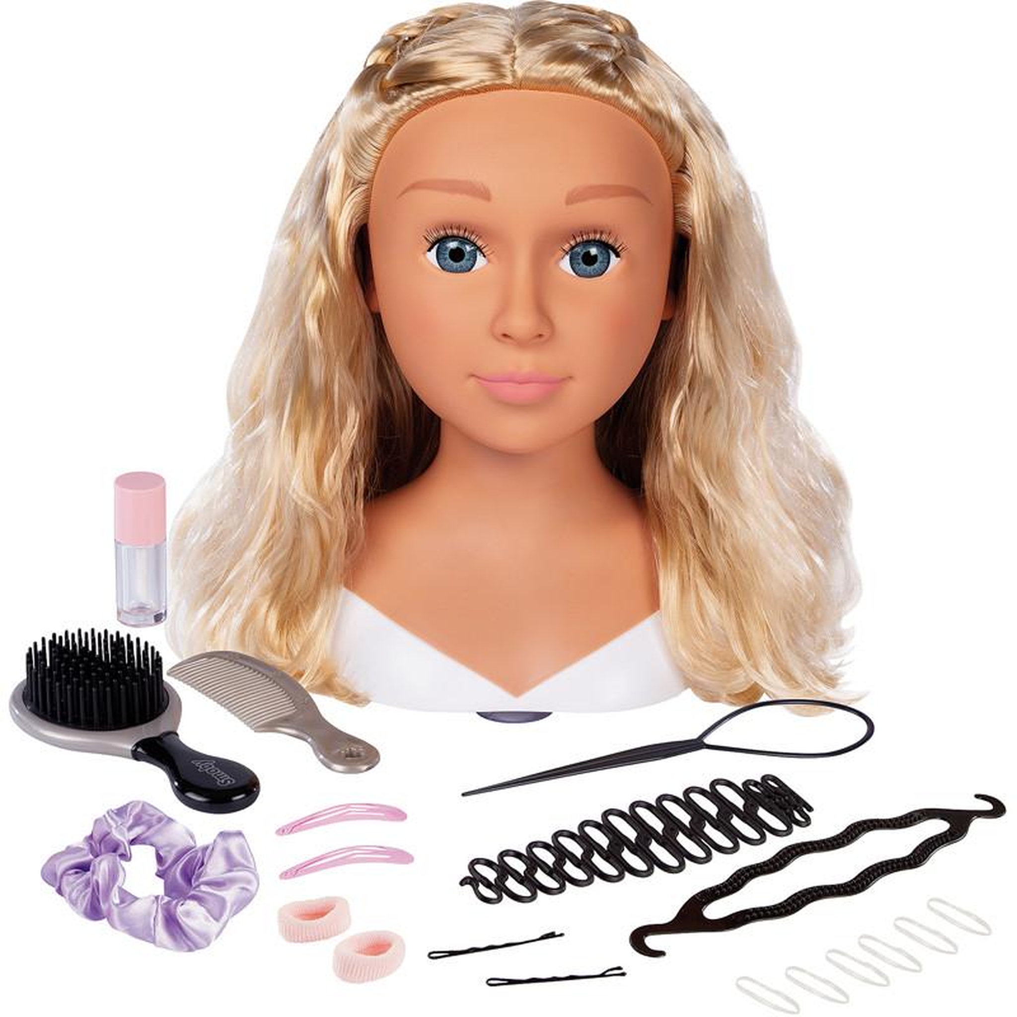 Voir la diapositive 2 : SMOBY TETE A COIFFER BLONDE Smoby SMY320317