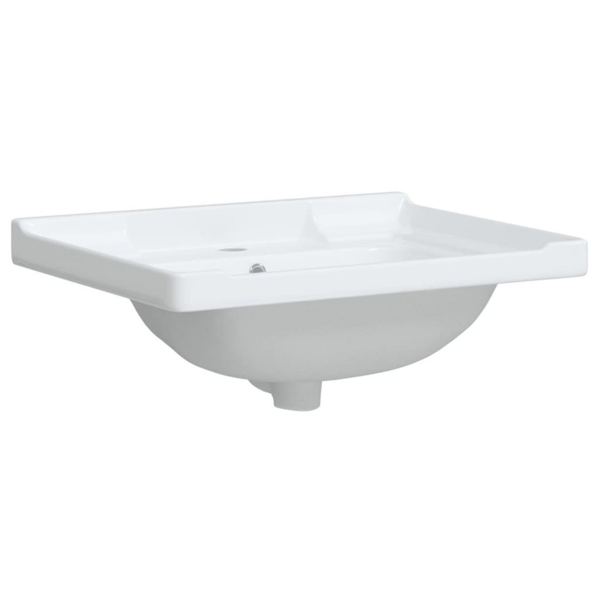 VIDAXL Evier de salle de bain blanc 61x48x23cm rectangulaire ceramique