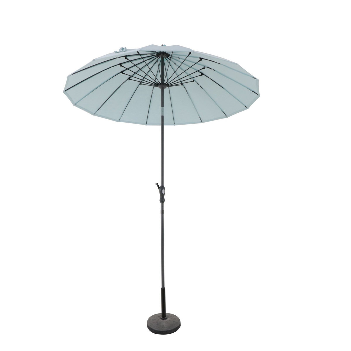 GARDENSTAR Parasol droit de jardin noir bleu D2.70m SHANGHAI