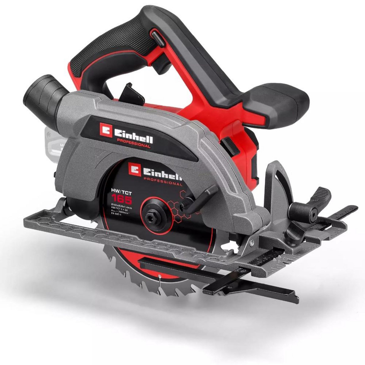 Einhell Scie circulaire sans fil TP-CS 18/165 Li BL-Solo - 18V - brushless - coupé 59mm - LED intégrée - sans batterie/chargeur