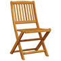 Voir la diapositive 5 : VIDAXL Ensemble a manger de jardin pliable 5 pcs bois massif d'acacia