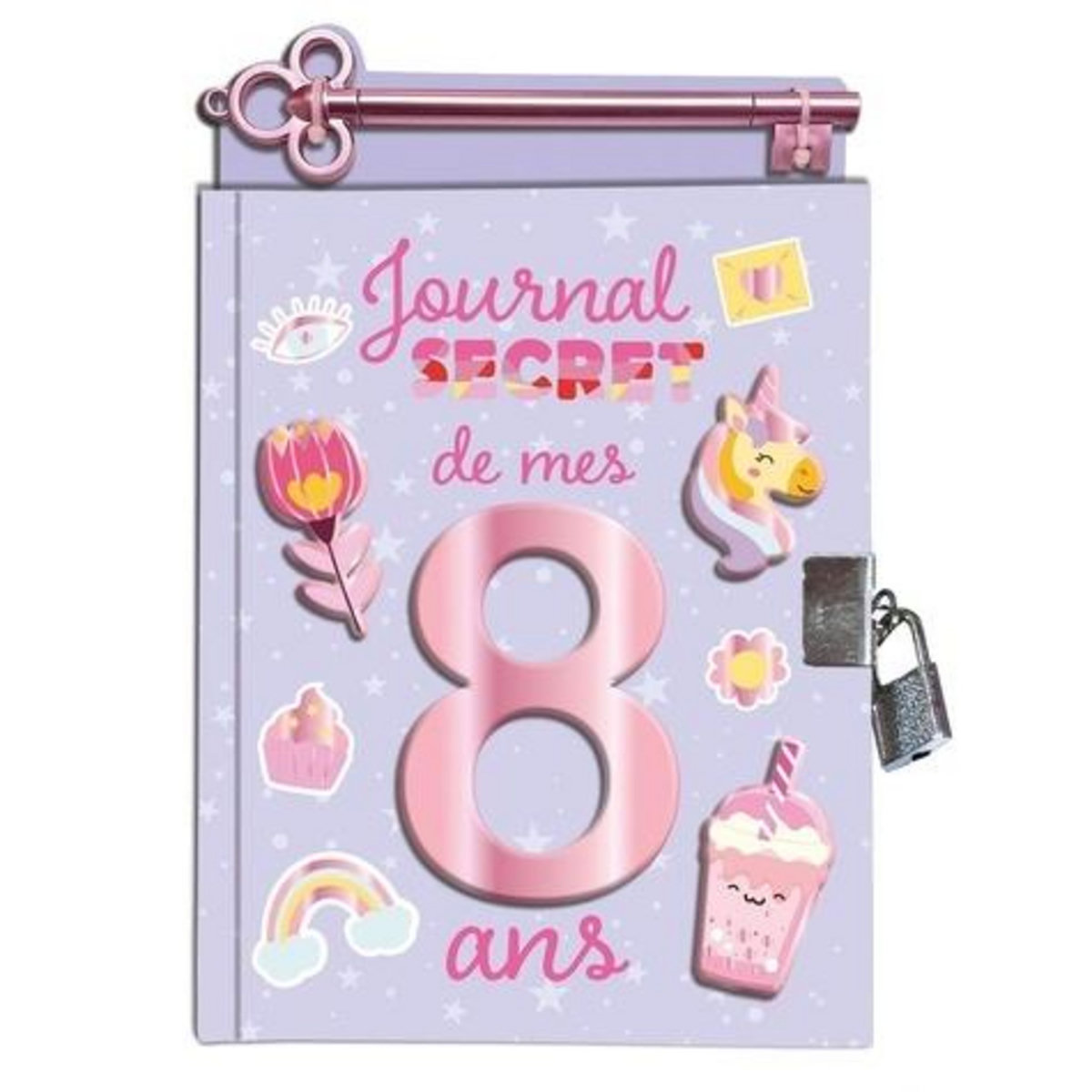 JOURNAL SECRET DE MES 8 ANS. AVEC UN STYLO-CLE, Playbac