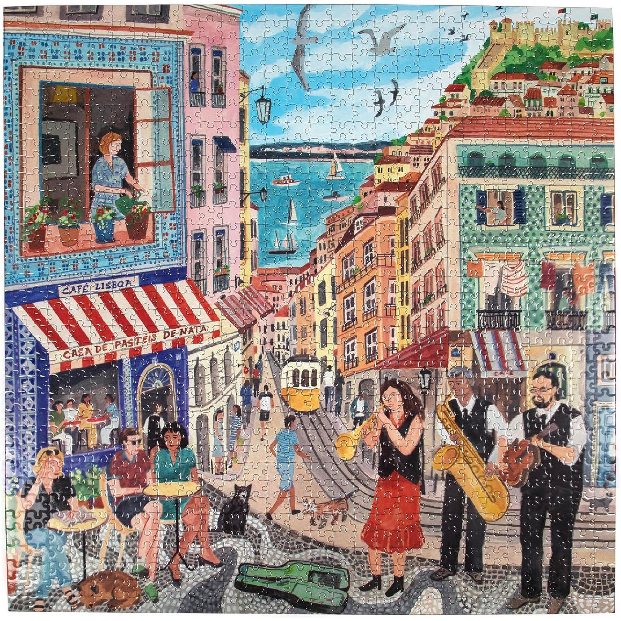 Voir la diapositive 2 : Eeboo Puzzle 1000 pièces Eeboo Lisbon