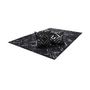 Voir la diapositive 4 : Paris Prix Tapis en Cuir Fait Main  Spark  Noir & Argent