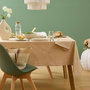 Voir la diapositive 3 : ATMOSPHERA Nappe Brodé en Coton  Joy  150x250cm Beige