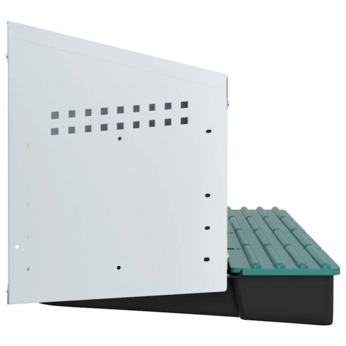 VIDAXL Nichoir à poules4 compartiments, fixation murale, acier galvanisé