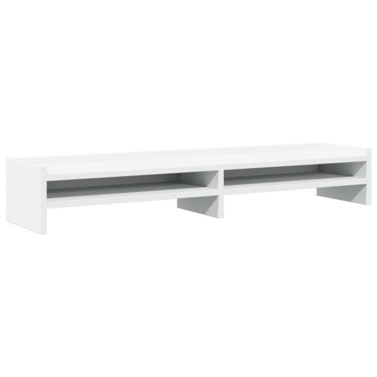 VIDAXL Support de moniteur blanc 100x24x16 cm bois d ingénierie