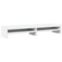 Voir la diapositive 2 : VIDAXL Support de moniteur blanc 100x24x16 cm bois d ingénierie
