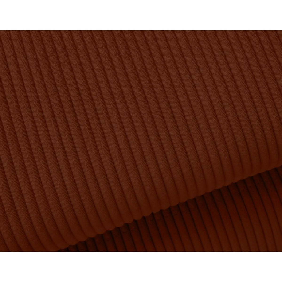 BEST MOBILIER Lisbona - canapé d'angle droit 5 places convertible avec têtières en velours côtelé