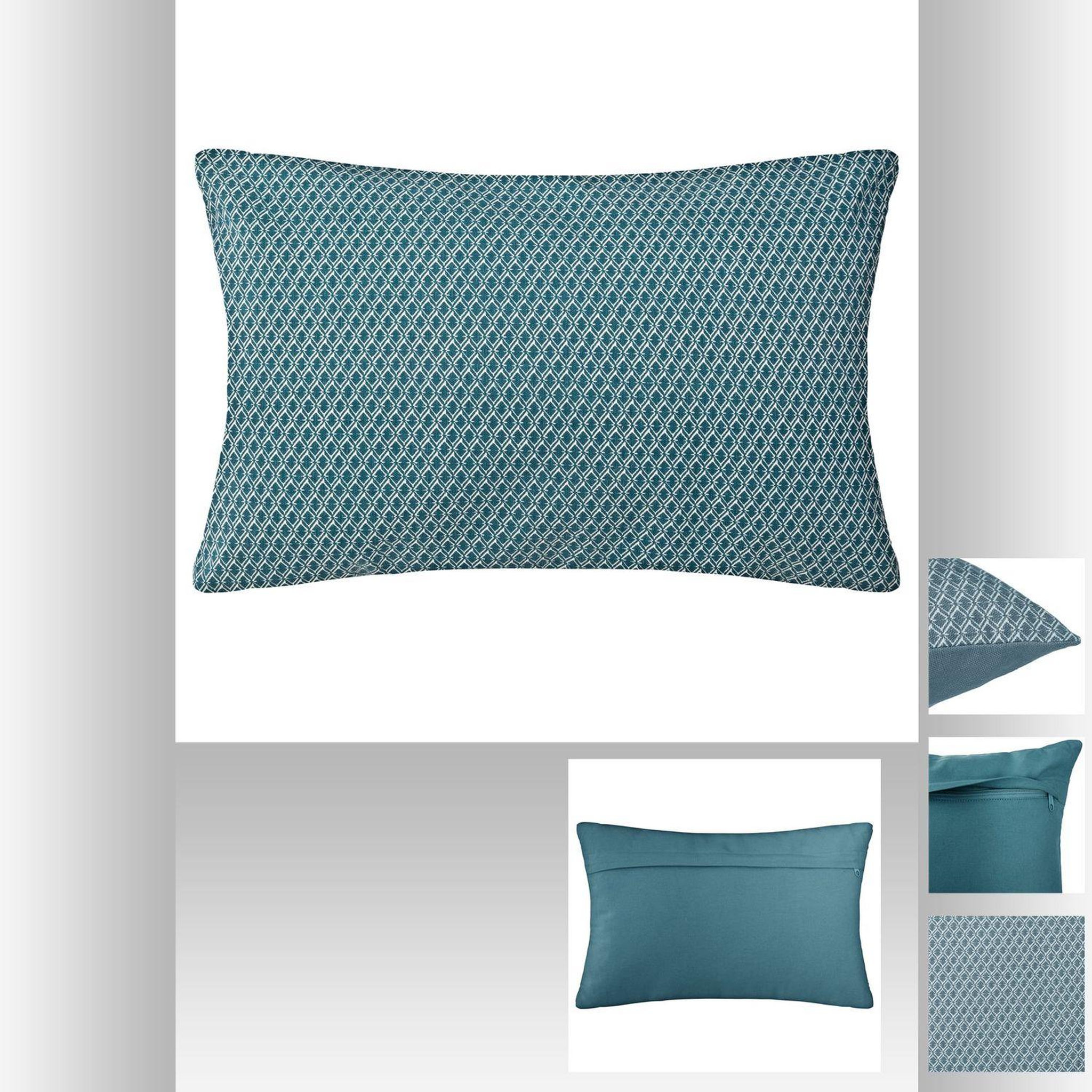 Voir la diapositive 4 : ATMOSPHERA Coussin rectangulaire en coton à motif Otto