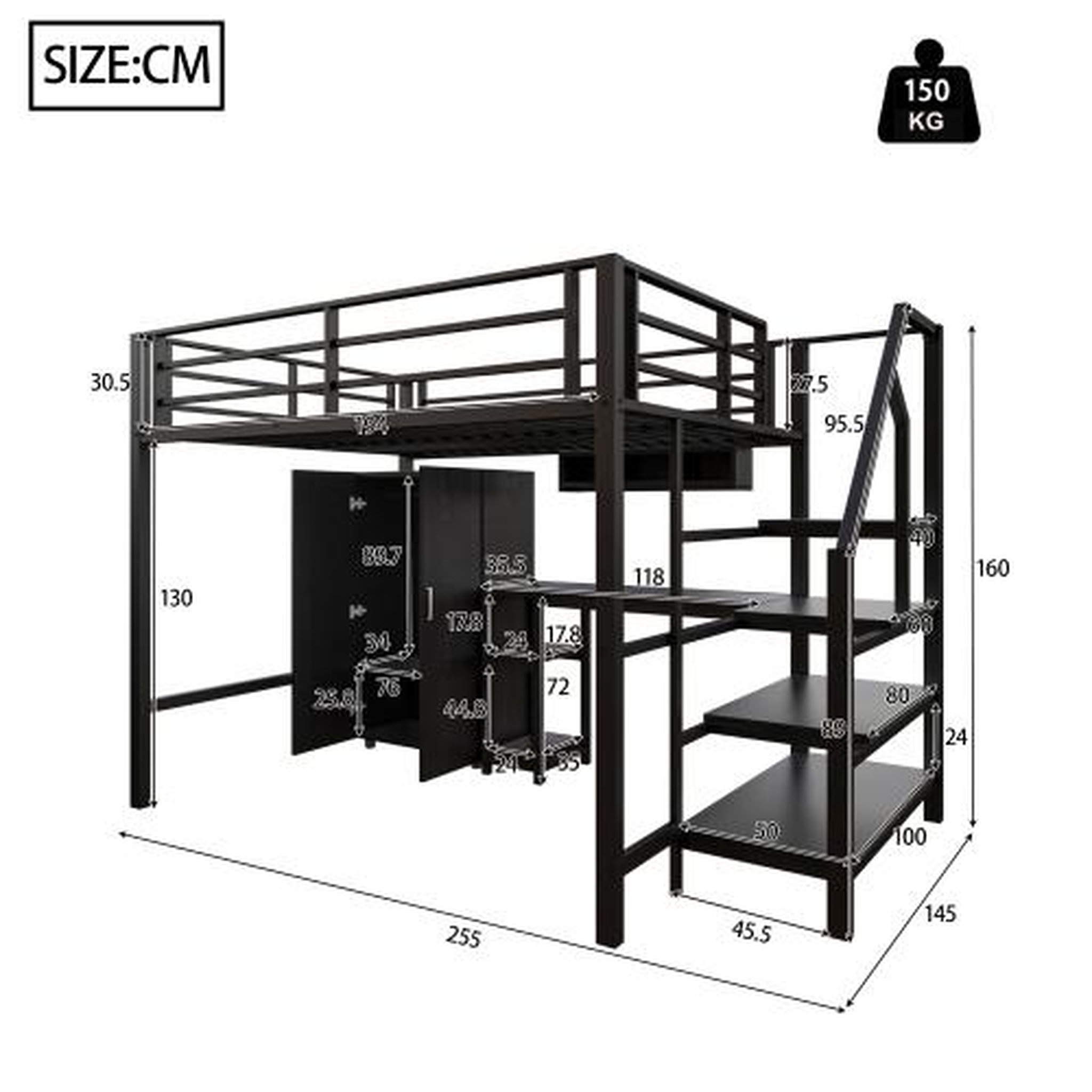 Voir la diapositive 3 : MERAX Lit mezzanine