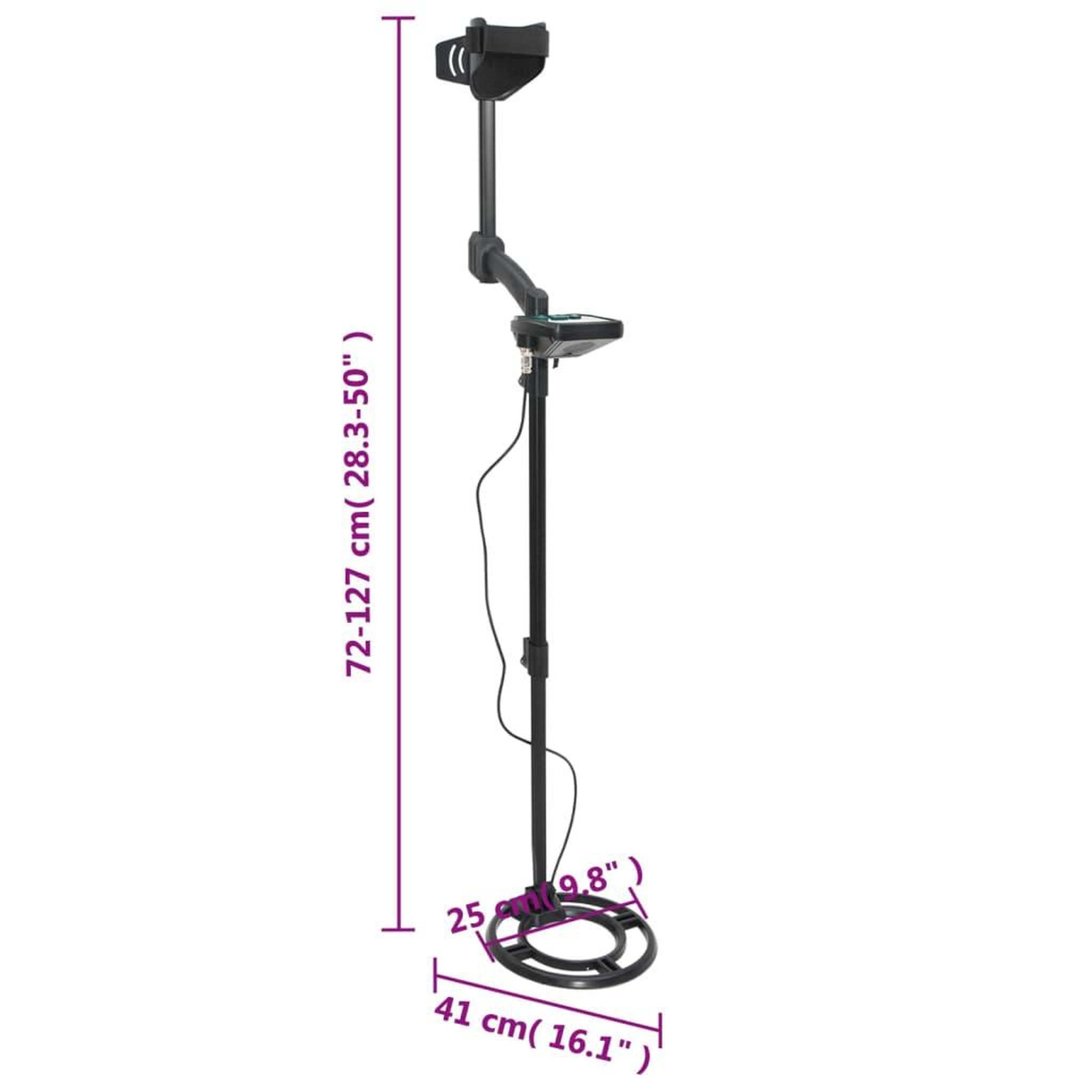Voir la diapositive 6 : VIDAXL Detecteur metaux 24 cm profondeur recherche ecran LCD
