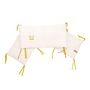 Voir la diapositive 1 : Domiva Tour de lit en coton bio 30x180 cm Leafy Bunny