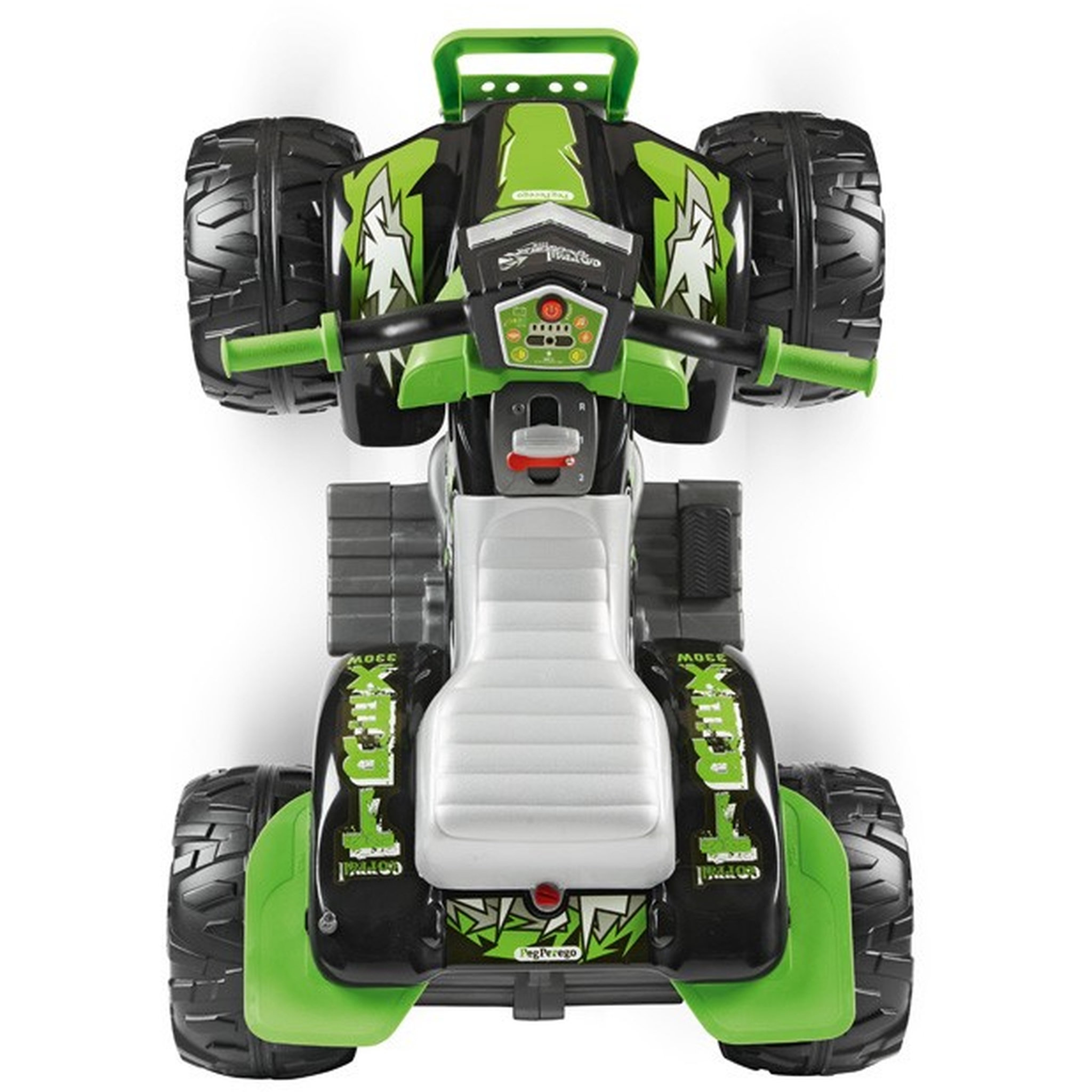 Voir la diapositive 3 : PEG PEREGO Quad électrique T REX 330W vert