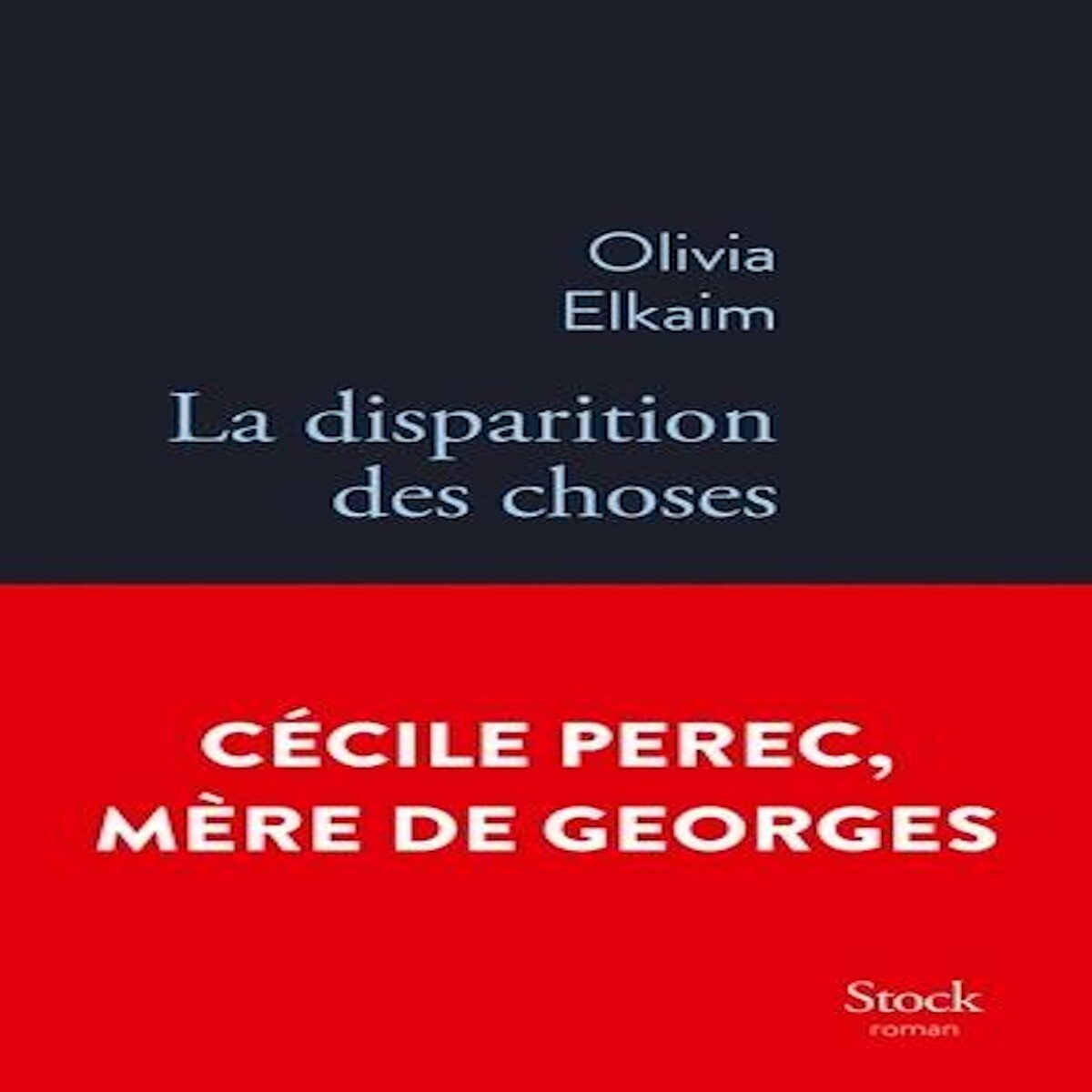 LA DISPARITION DES CHOSES, Elkaim Olivia