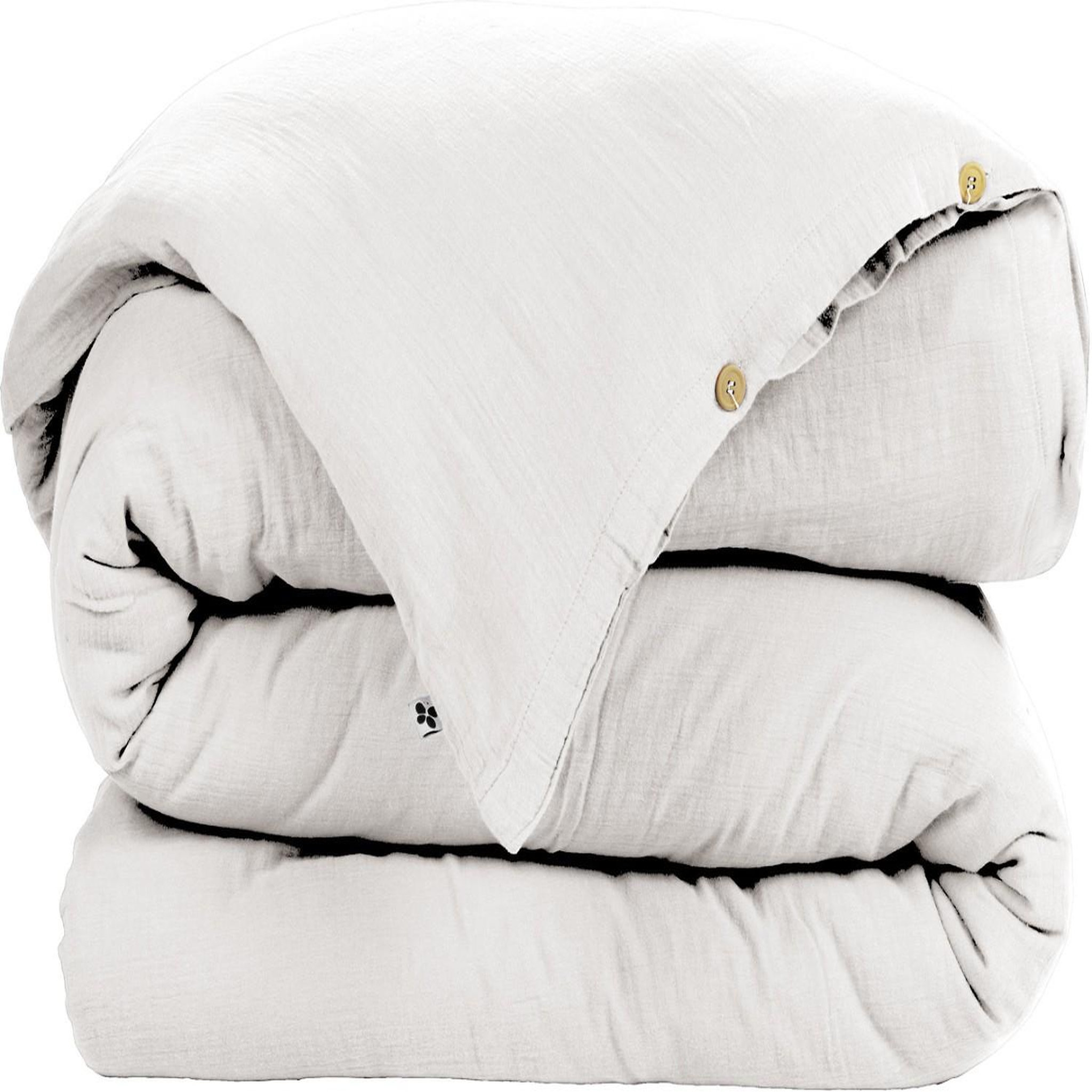 Voir la diapositive 3 : Home collection Housse de couette 100% gaze de coton