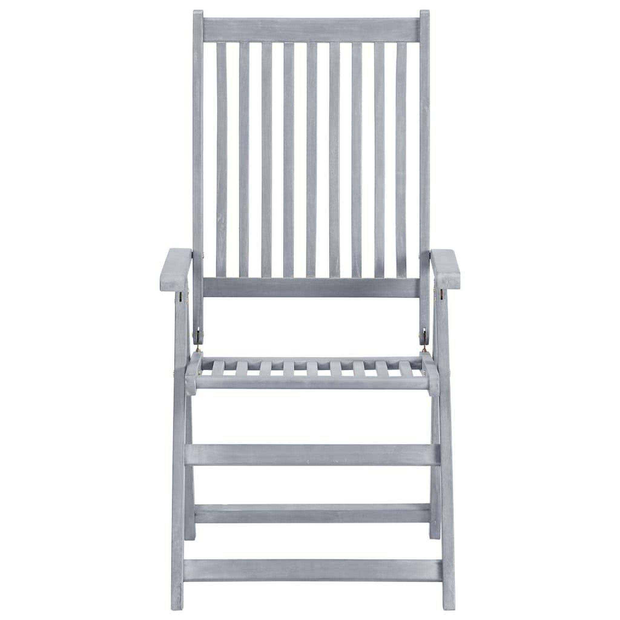 Voir la diapositive 4 : VIDAXL Chaises inclinables de jardin lot de 6 et coussins Bois acacia