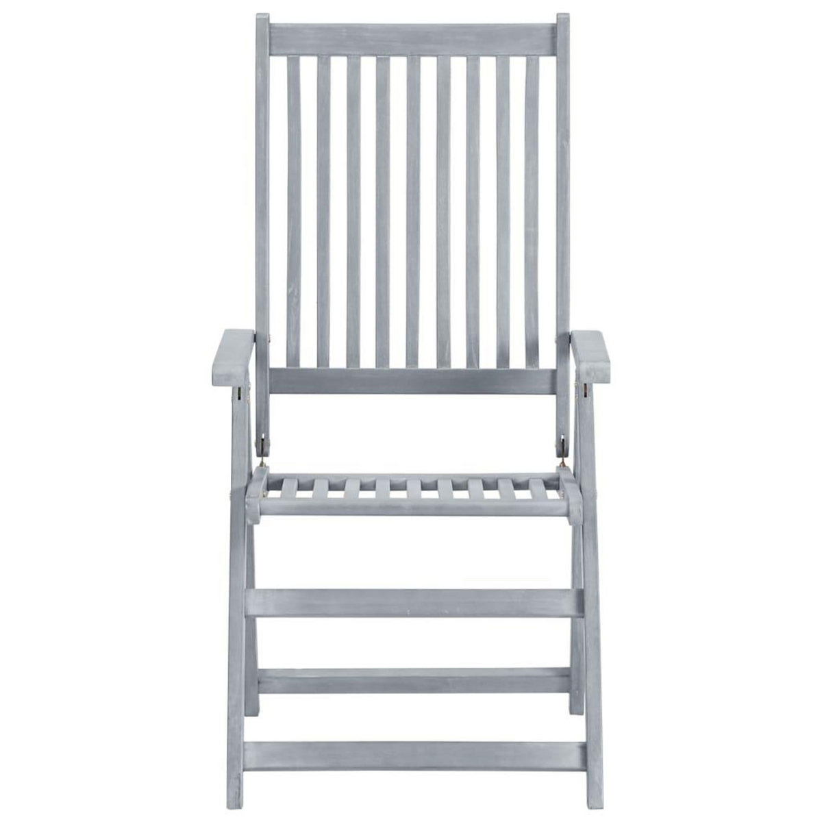 VIDAXL Chaises inclinables de jardin lot de 6 et coussins Bois acacia