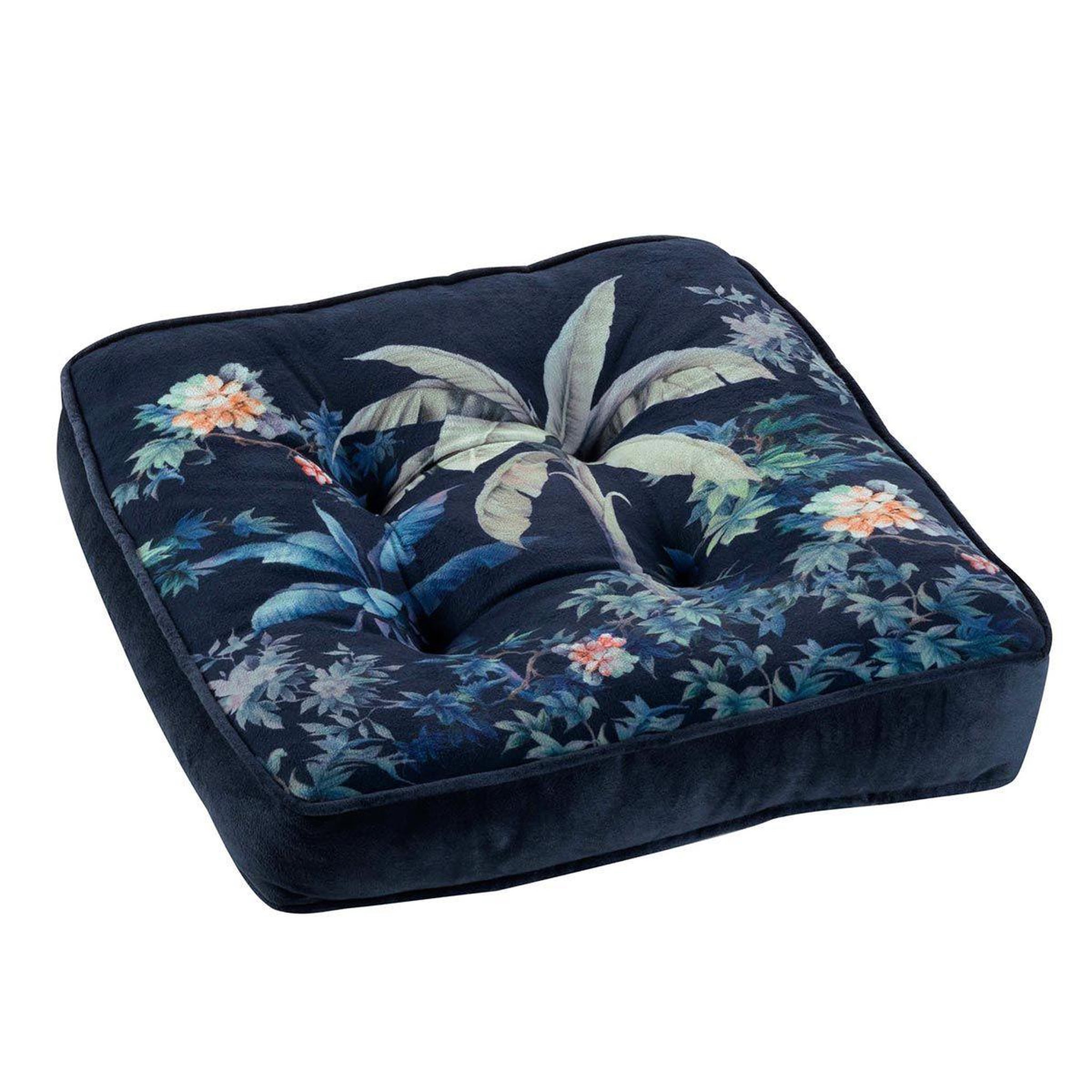 Douceur d'Intérieur Coussin de Sol Imprimé  Fabulous  40x40cm Bleu