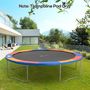 Voir la diapositive 2 : HOMCOM Couvre-ressort trampoline Ø 366 cm PVC PE haute densité rembourrage 15 mm multicolore