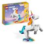 Voir la diapositive 2 : LEGO Creator 31140 - La licorne magique, Jouet Transformable, Hippocampe en Paon en Arc-en-Ciel avec Licorne