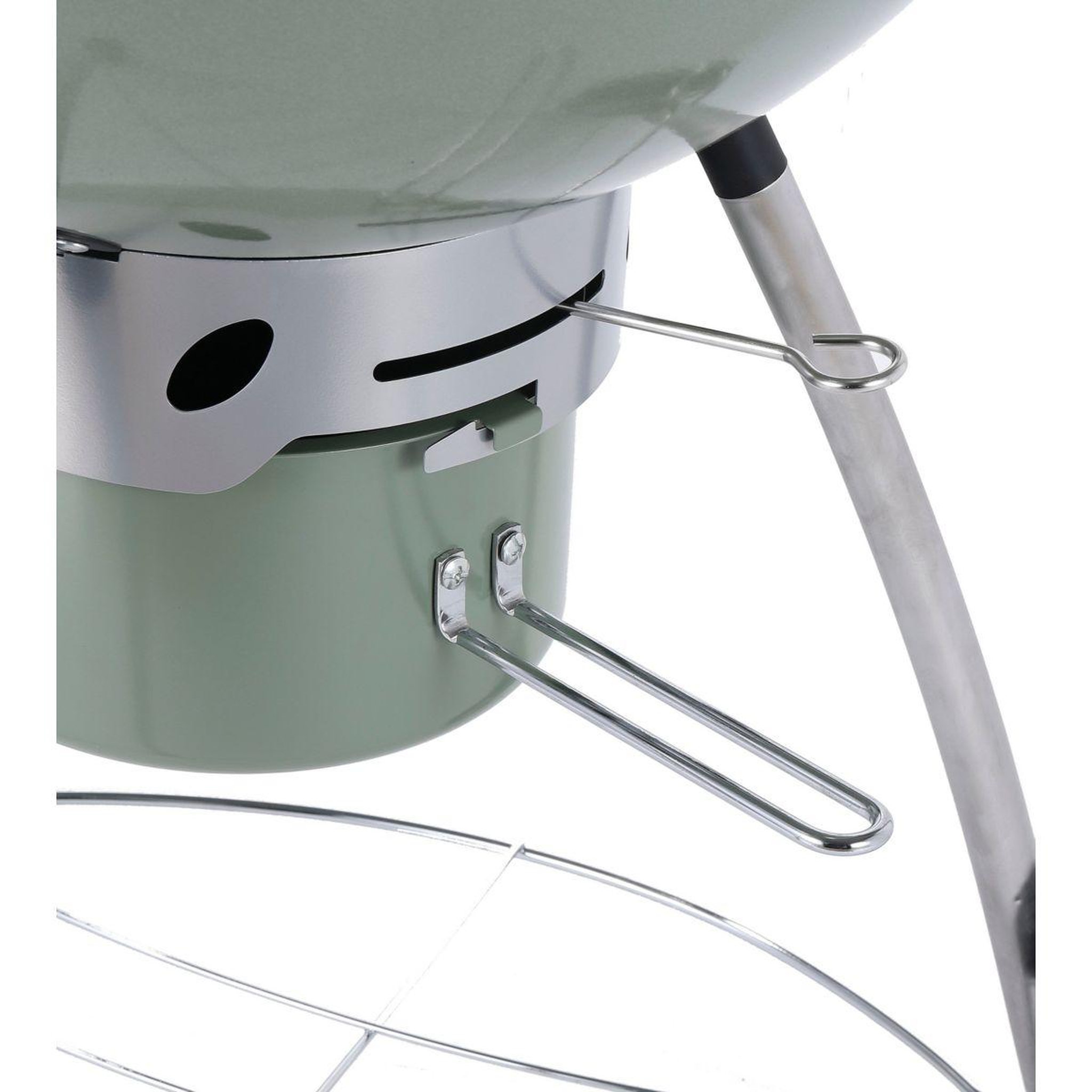 Voir la diapositive 4 : ESSENTIEL B Barbecue charbon ebck1 vert sur pieds  55 cm