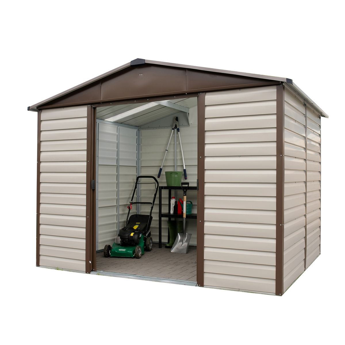 Yardmaster Abri de jardin métal - 6,24m² - LEVUKA