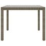 Voir la diapositive 4 : VIDAXL Table de jardin Gris 190x90x75 cm Verre trempe/resine tressee
