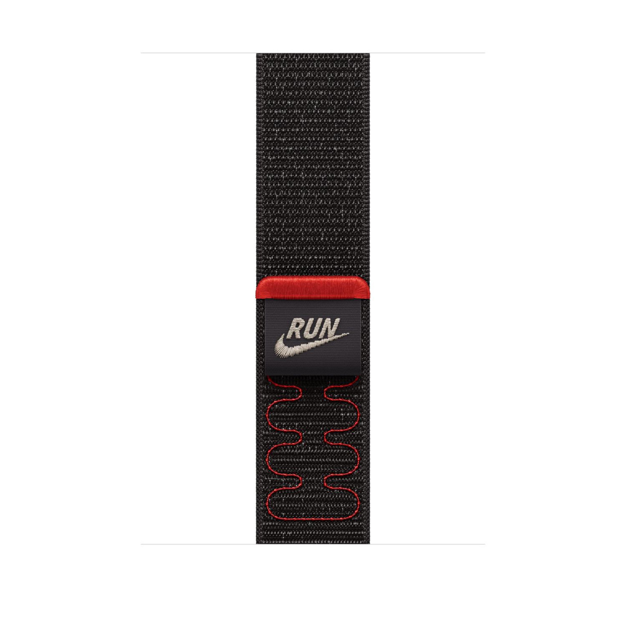 Voir la diapositive 2 : APPLE Apple nike sport loop bande noir nylon, polyester recyclé, spandex