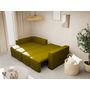 Voir la diapositive 3 : BEST MOBILIER Daryl - canapé d'angle réversible 4 places convertible avec coffre en tissu texturé