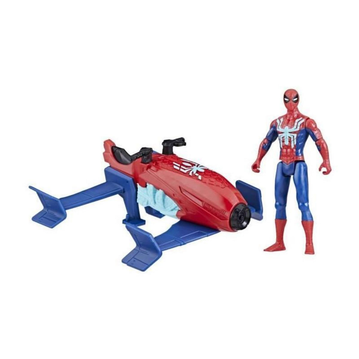 HASBRO Marvel Spider-Man, Epic Hero Series Web Splashers, coffret Spider-Man Hydro-Jet, figurine avec véhicule