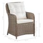 Voir la diapositive 6 : VIDAXL Ensemble a manger d'exterieur 11 pcs Resine tressee Marron