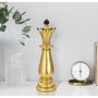 Voir la diapositive 5 : Paris Prix Pièce d'Échec Déco en Résine  Fou  38cm Or